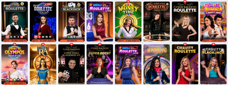 Supabet Casino élő játékok