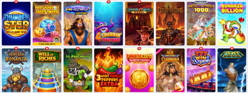 Supabet Casino játékok